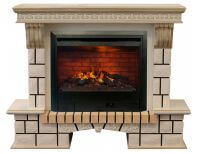 Электрокамины RealFlame Stone new 26/HL WTG 3D с очагом 3D Leeds 26 (Стоун нью) - фото 1