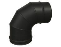 Дымоходы Craft Сэндвич-колено 90° HF-50BP черный (316/0,8/эмаль) Ф115х200 - фото 1