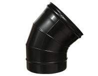 Сэндвич-колено 45° HF-50BP черный (316/0,8/эмаль) Ф115х200