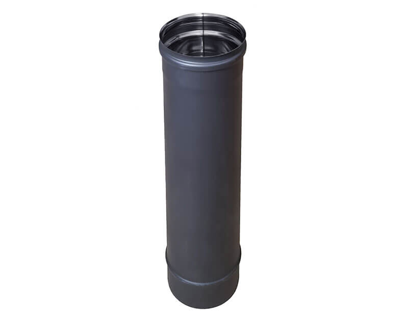  0,5 м (430/08/115) эмаль черная - цена, монтаж дымоходов Ferrum .