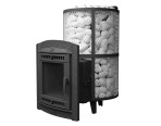 Печи для бани и сауны ProMetall Атмосфера L сетка нержавейка с газовой горелкой - фото 3