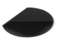Печи LK (Литком) Лист стеклянный напольный Black (СП-4) 1100х850х8мм - фото 1