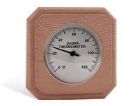 Печи для бани и сауны Sawo Термометр прямоугольный со стеклом 220-TD кедр - фото 1